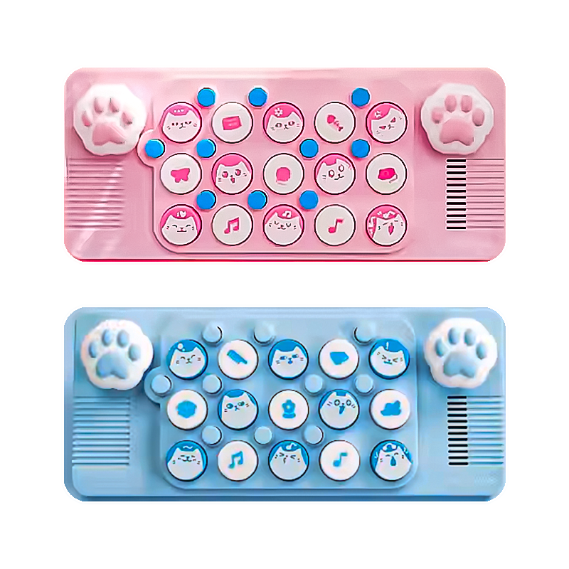 Teclado de Música de Bolsillo EasyPlay MEOW Blue and Pink